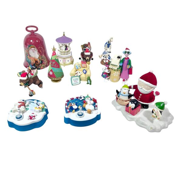 Hallmark Keepsake Ornament Lot 11 Snowman Bears St Nicholas Bell Maxine Dr Sues - Picture 2 of 16